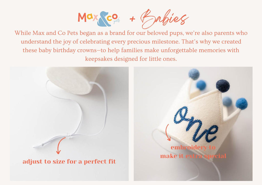first birthday crown for baby; blue first birthday crown