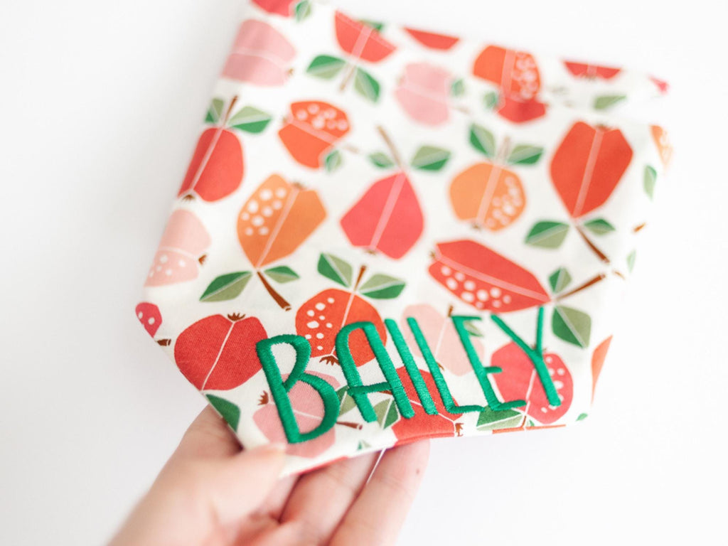 apples dog bandana with name; Teachers pet dog bandana; back to school dog bandana
