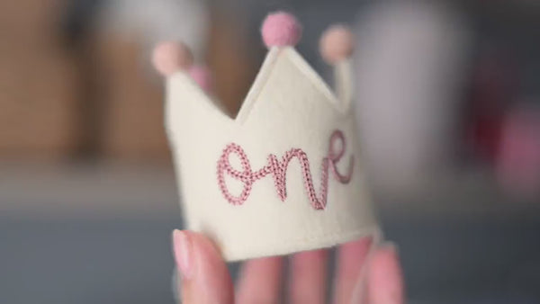 Baby First Birthday Crown, Birthday Crown for Baby, Baby Birthday Outfit, 1st Birthday Hat, Birthday Keepsake